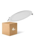 Mehrfachpackung 4x Ledvance LED Deckenstrahler Rund DN210 18W 1530lm 120D - 830 Warmweiß | 225mm