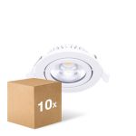 Mehrfachpackung 10x LED Schwenkbar Spot Weiß Rund 6W 520lm 60D - 927 Extra Warmweiß | 85mm - IP54 - Dimmbar - Höchste Farbwiedergabe