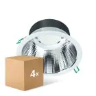 Mehrfachpackung 4x Philips LED Deckenstrahler Coreline DN142B Aluminium Weiß 19.2W 2300lm 60D - 830  | Ausschnitt 200mm - IP20 - UGR