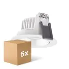 Mehrfachpackung 5x Ledvance LED  SPOT ADJUST Aluminium  8W 680lm 36D - 930  | Ausschnitt 68mm - IP20 - Höchste Farbwiedergabe -  Dimmbar