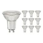 Mehrfachpackung 10x Budgetlight LED-Spot GU10 PAR16 4W 345lm 36D - 830 Warmweiß | Ersatz für 50W