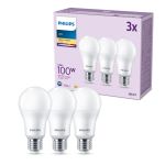 Lot 3x Philips Ampoule LED E27 Poire Dépolie 13W 1521lm - 827 