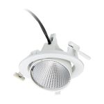 Philips Spot LED Greenspace Accent Elbow Aluminium Blanc 31W 3900lm 36D - 930  | 163mm - IP20 - Meilleur Rendu De Couleur - Dali Dimmable