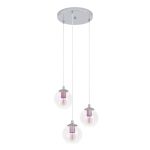 Eglo Suspension Luminaire Ariscani 2 Échantillon Cromo | Convient pour 3x E27