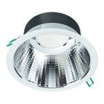 Philips Spot encastrable LED Coreline DN142B Aluminium Blanc 19.2W 2300lm 60D - 830  | Diamètre 200mm - IP54 - UGR<19 - Dimmable