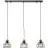 Brilliant Avia Suspension Luminaire Métal Bois Noir Bois | Convient pour 3x E27