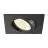 SLV New Tria 68 Spot Aluminium Noir Carré 8.3W 750lm 60D - 930 Blanc Chaud | Diamètre 68mm - Meilleur Rendu De Couleur - Dimmable 