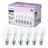 Lot 6x Philips Ampoule LED E27 Poire Dépolie 13W 1521lm - 827 