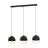 Eglo Suspension Luminaire Callow Échantillon Bois Noir Brun | IP20 - Convient pour 3x E27 