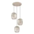 Eglo Suspension Luminaire Romazzina Échantillon Sablonneux | Convient pour 3x E27