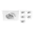 Lot 6x Encastré Spot Boxi MR16 inclinable Blanc | Diamètre 80mm - GU10 Culot